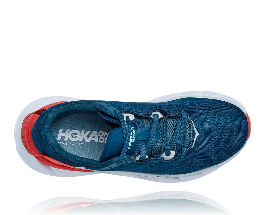 Hoka One One Koşu Ayakkabısı Kadın Lacivert/Beyaz - Elevon 2 - NU6890274